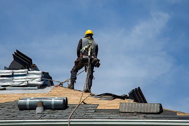Professional Roof Installation technician working in Durand, IL